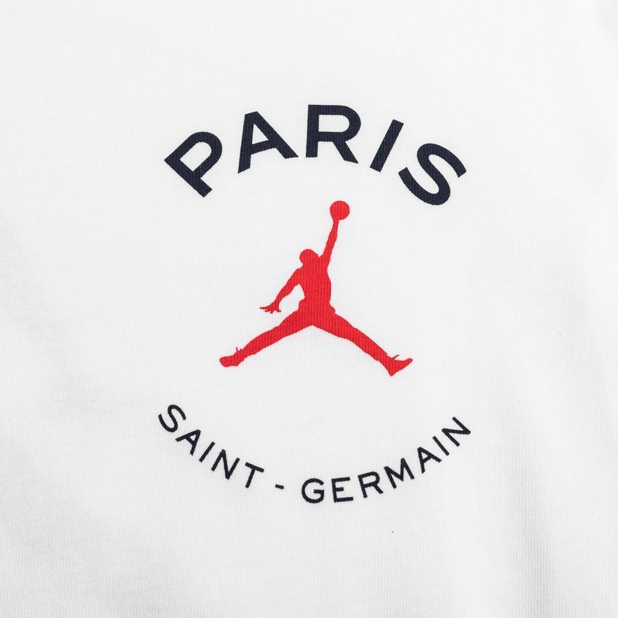 Paris Saint Germain T-Shirt Logo Jordan x PSG - White - Men's-SoccerKits Hub | Buy Soccer Jerseys Online